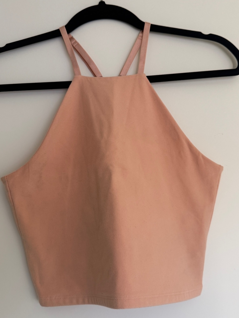 Abercrombie & Fitch Peach Halter Strappy Crop Top